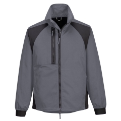 Veste de travail stretch polyester coton recyclé Gris métal – Portwest CD885