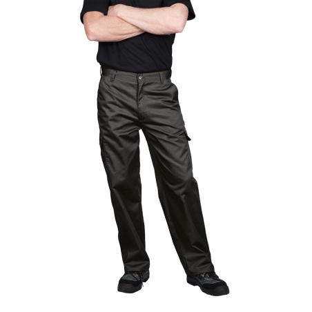 Pantalon combat multipoches tissu Kingsmill robuste Noir coupe longue – Portwest C701