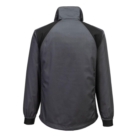 Veste de travail stretch polyester coton recyclé Gris métal – Portwest CD885