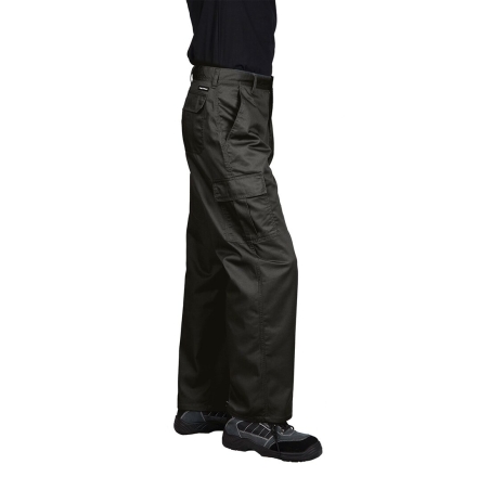 Pantalon combat multipoches tissu Kingsmill robuste Noir coupe longue – Portwest C701