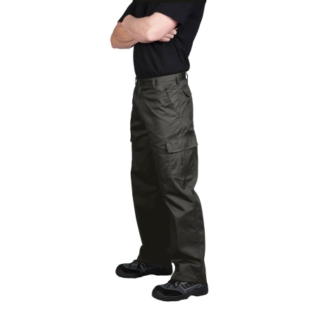 Pantalon combat multipoches tissu Kingsmill robuste Noir coupe longue – Portwest C701