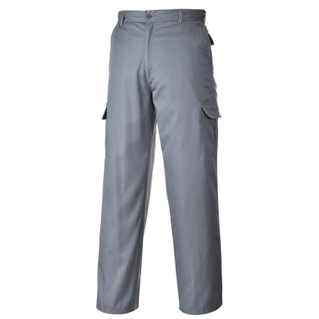 Pantalon combat multipoches tissu Kingsmill robuste Gris – Portwest C701