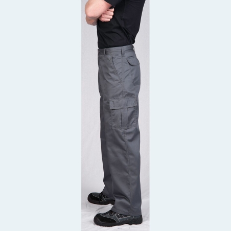 Pantalon combat multipoches tissu Kingsmill robuste Gris – Portwest C701