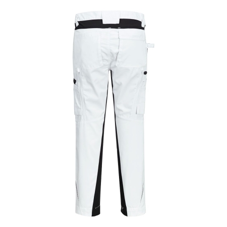 Pantalon de travail éco-conçu stretch avec genouillères WX2 Blanc – Portwest CD881