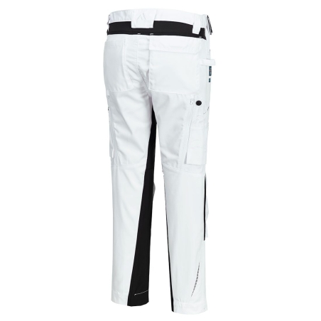 Pantalon de travail éco-conçu stretch avec genouillères WX2 Blanc – Portwest CD881