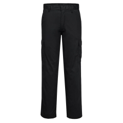Pantalon combat multipoches tissu Kingsmill robuste Noir coupe courte – Portwest C701