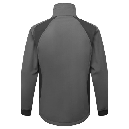Veste softshell 2 couches stretch avec molleton Gris métal – Portwest CD870
