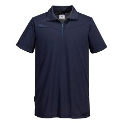 Polo de travail coupe active polyester polypropylène Tout en marine – Portwest DX410