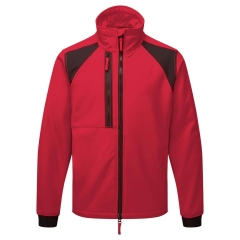 Veste softshell 2 couches stretch avec molleton Rouge foncé – Portwest CD870
