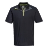Polo de travail coupe active polyester polypropylène Noir – Portwest DX410