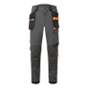 Pantalon de travail stretch multipoches Holster Gris métal – Portwest EV440