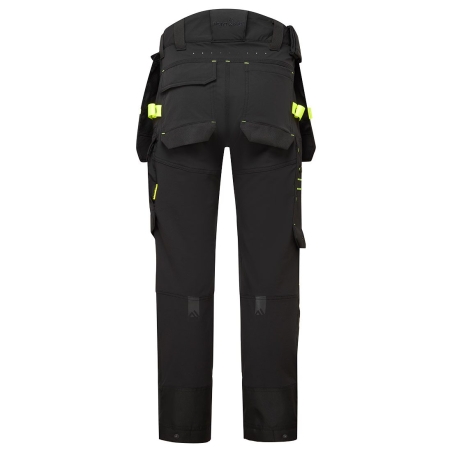 Pantalon de travail stretch multipoches Holster Noir coupe courte – Portwest EV440