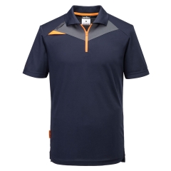 Polo de travail coupe active polyester polypropylène Marine – Portwest DX410