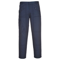 Pantalon de travail action multipoches poly-coton renforcé Marine coupe courte – Portwest S887