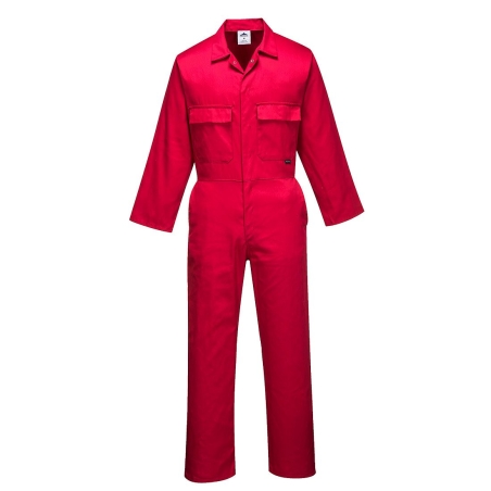Combinaison de travail Euro Work multipoches Rouge – Portwest S999