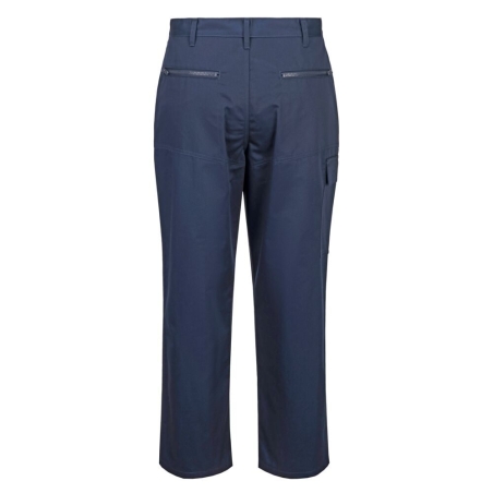 Pantalon de travail action multipoches poly-coton renforcé Marine – Portwest S887NAR