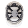 Casque de chantier ventilé à harnais textile réglable Blanc – Portwest PS55
