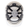 Casque de chantier ventilé à harnais textile réglable Blanc – Portwest PS55