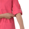 Blouse de travail femme  manches longues SERGE FUSCHIA