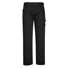 Pantalon de travail robuste avec poches genouillères et cargo Noir – Portwest CD884