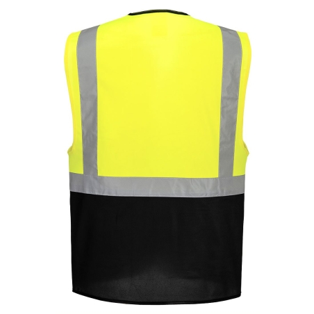 Gilet haute visibilité Executive multipoches classe 1 Jaune/noir – Portwest C476