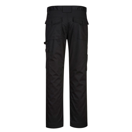 Pantalon de travail robuste avec poches genouillères et cargo Noir – Portwest CD884