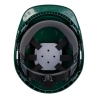 Casque de chantier ventilé à harnais textile réglable Vert – Portwest PS55