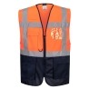 Gilet haute visibilité Executive multipoches classe 1 Orange/marine – Portwest C476
