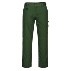 Pantalon de travail robuste avec poches genouillères et cargo Vert forêt – Portwest CD884