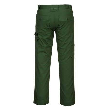 Pantalon de travail robuste avec poches genouillères et cargo Vert forêt – Portwest CD884