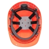 Casque de chantier ventilé à harnais textile réglable Orange – Portwest PS55