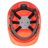 Casque de chantier ventilé à harnais textile réglable Orange – Portwest PS55