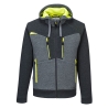 Sweat à capuche zippé double face multipoches Gris métal – Portwest DX472