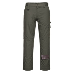Pantalon de travail robuste avec poches genouillères et cargo Vert forêt petit – Portwest CD884