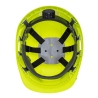 Casque de chantier ventilé à harnais textile réglable Jaune – Portwest PS55
