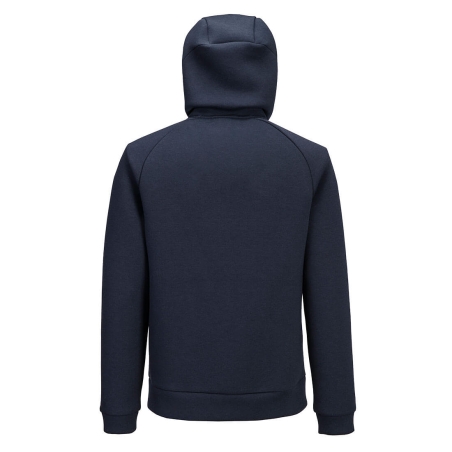 Sweat à capuche zippé double face multipoches Marine – Portwest DX472