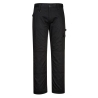 Pantalon de travail robuste avec poches genouillères et cargo Noir coupe courte – Portwest CD884