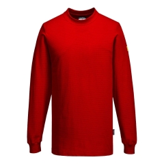 T-shirt manches longues antistatique ESD protection électrostatique Rouge foncé – Portwest AS22