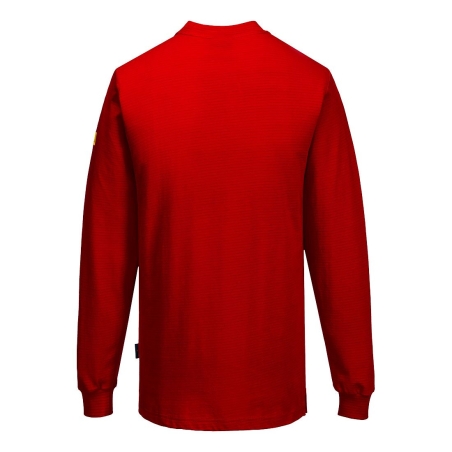 T-shirt manches longues antistatique ESD protection électrostatique Rouge foncé – Portwest AS22