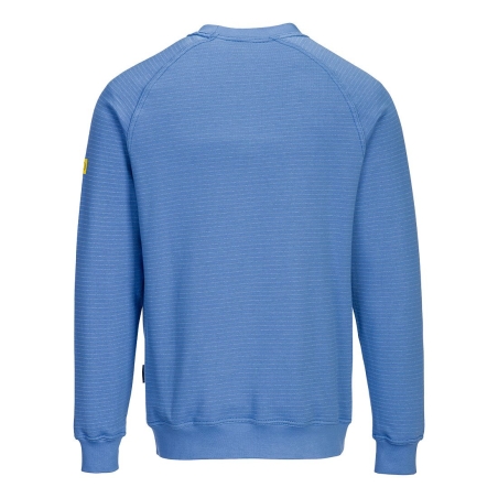 Sweat-shirt antistatique ESD manche raglan Bleu hamilton – Portwest AS24