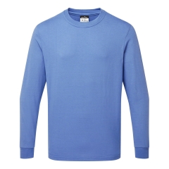 T-shirt manches longues antistatique ESD protection électrostatique Bleu hamilton – Portwest AS22