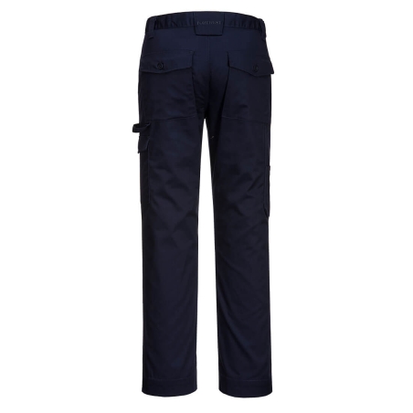 Pantalon de travail robuste avec poches genouillères et cargo Marine coupe courte – Portwest CD884