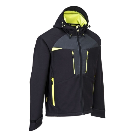 Veste softshell Ripstop imperméable respirante DX4 Noir – Portwest DX474