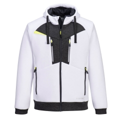 Sweat à capuche zippé double face multipoches Blanc – Portwest DX472