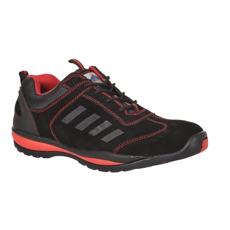 Trainer de sécurité S1P HRO embout et semelle acier Rouge – Portwest FW34
