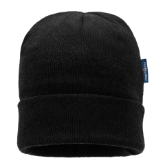 Bonnet de travail isolé doublé microfibre Noir – Portwest B013