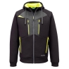 Sweat à capuche zippé double face multipoches Noir – Portwest DX472