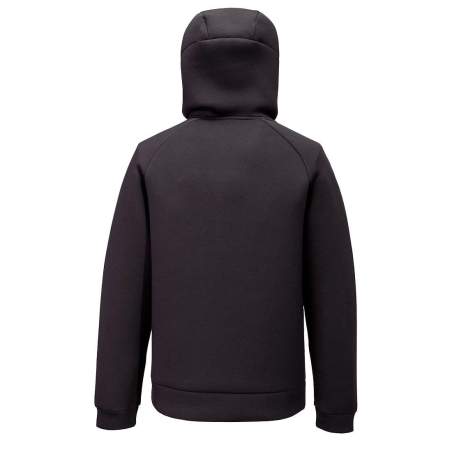 Sweat à capuche zippé double face multipoches Noir – Portwest DX472