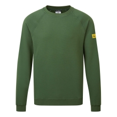 Sweat-shirt antistatique ESD manche raglan Vert forêt – Portwest AS24