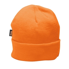 Bonnet de travail isolé doublé microfibre Orange – Portwest B013